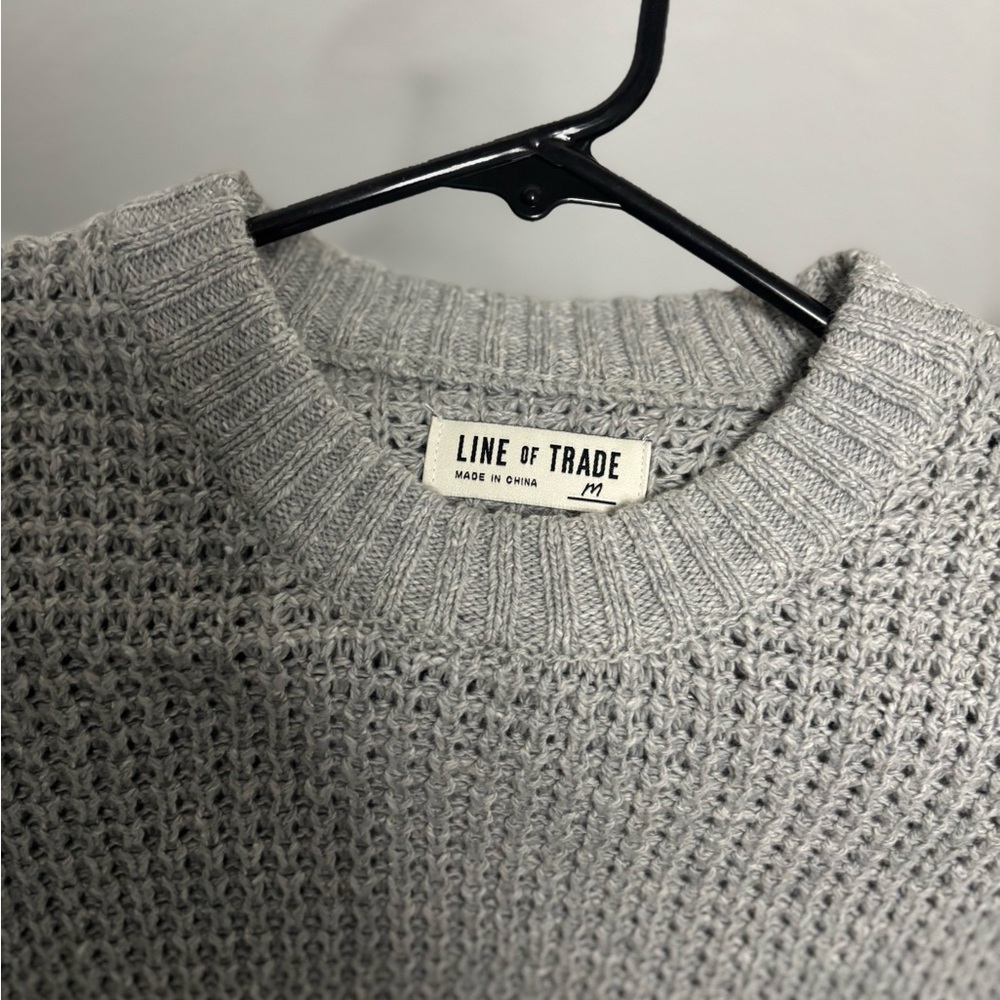 Line of Trade Men's Gray Crewneck Sweater